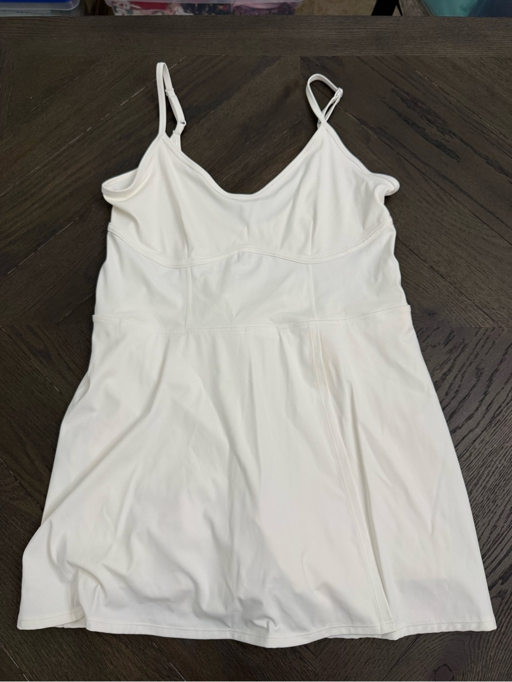 JoyLab White Spaghetti-Strap Mini Dress